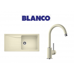 Blanco Sona 6 S XL  Tek Gözlü Tezgah Üstü Jasmin Granit Evye + Blanco  Spiralsiz Jasmin Armatur Kampanyası