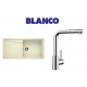 Blanco Sona 6 S XL  Tek Gözlü Tezgah Üstü Jasmin Granit Evye + Blanco Mila S Spiralli İnox Çelik Armatur Kampanyası
