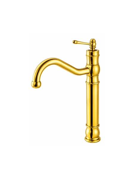 AGR 777 Otantik Çanak Lavabo Bataryası Gold