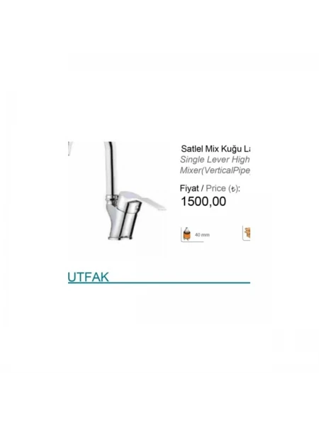 AGR.035 Satel Mix Kuğu Lavabo Bataryası AGR.035 Satel Mix Kuğu Lavabo Bataryası