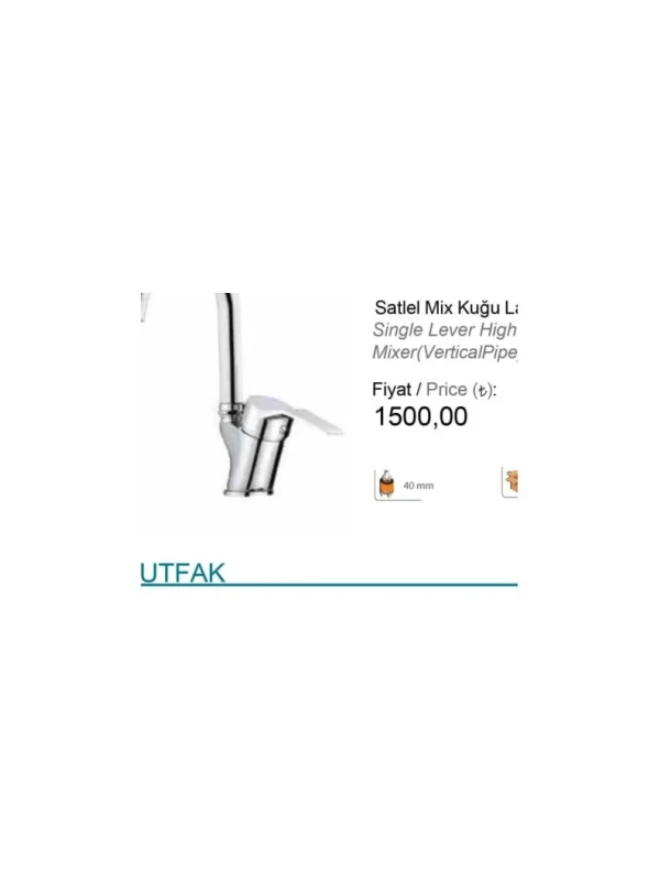 AGR.035 Satel Mix Kuğu Lavabo Bataryası AGR.035 Satel Mix Kuğu Lavabo Bataryası