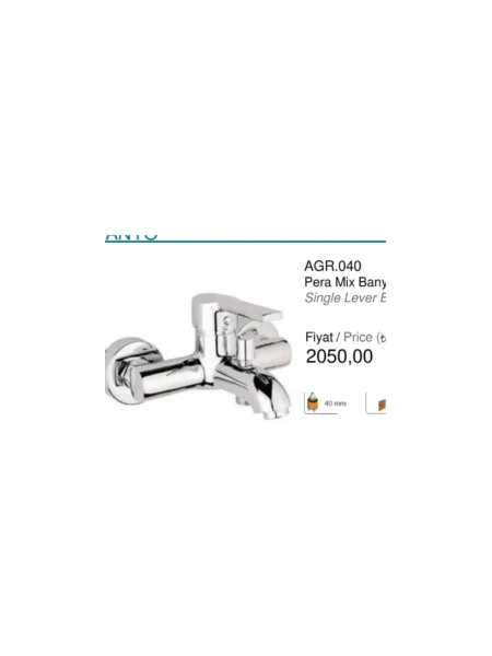 AGR.040 Pera Mix Banyo Bataryası