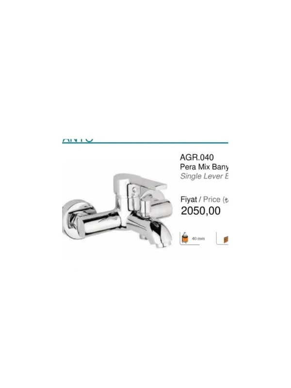AGR.040 Pera Mix Banyo Bataryası AGR.040 Pera Mix Banyo Bataryası