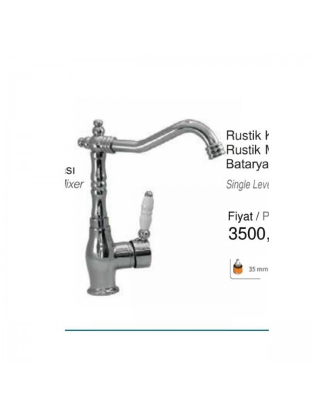 Rustik Krom Mix Evye Bataryası Rustik Krom Mix Evye Bataryası