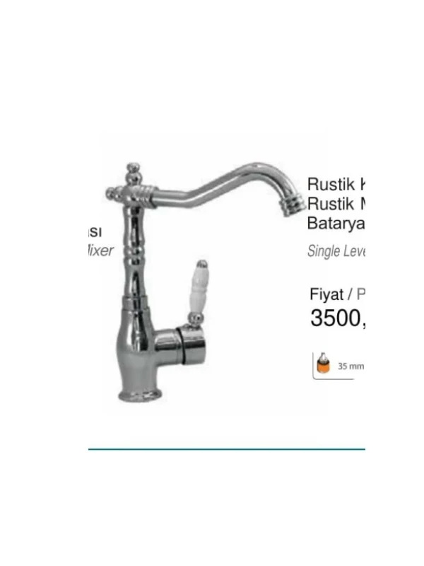 Rustik Krom Mix Evye Bataryası Rustik Krom Mix Evye Bataryası