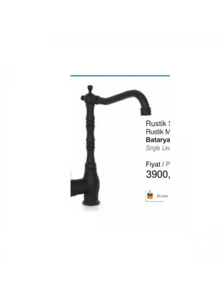Rustik Siyah Kuğu Evye Bataryası Rustik Siyah Kuğu Evye Bataryası