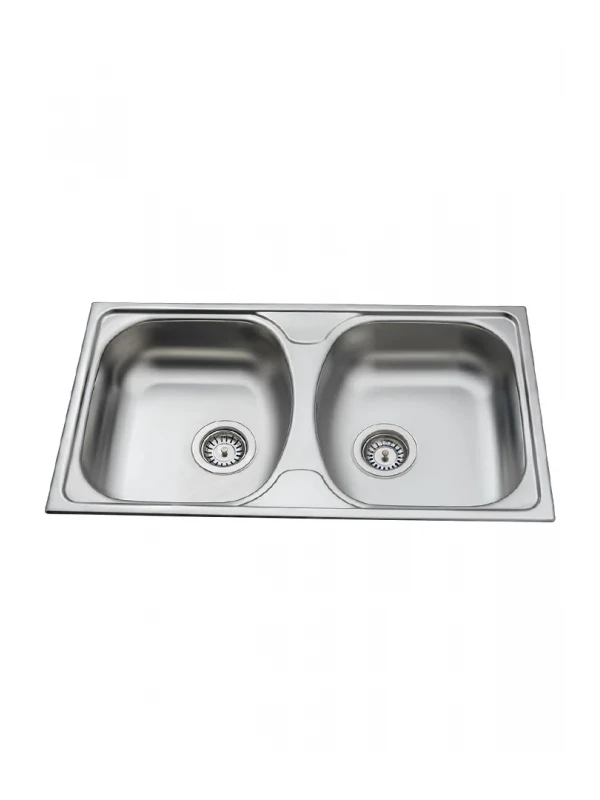 Ekosan 44*78 DOUBLE BOWL EMBEDDED SINK Paslanmaz Çelik Evye Ekosan 44*78 DOUBLE BOWL EMBEDDED SINK Paslanmaz Çelik Evye