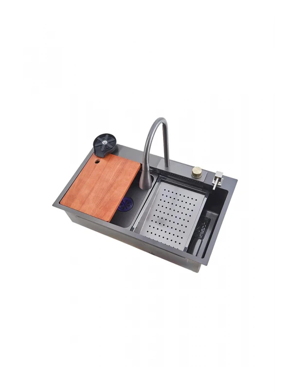 Ekosan 750*460 LUXURY BUILT-IN SINK + SET Paslanmaz Çelik Evye Ekosan 750*460 LUXURY BUILT-IN SINK + SET Paslanmaz Çelik Evye