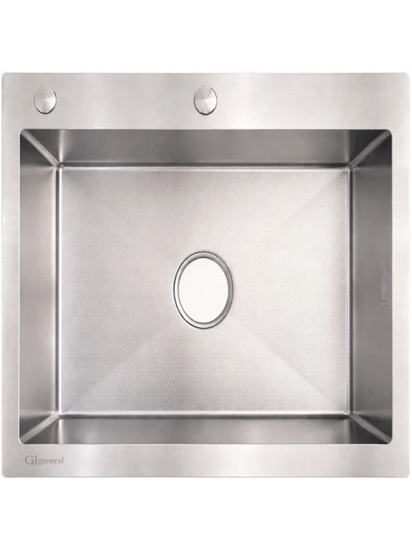 GL General SAGAX 50 50X50 &Ccedil;ELİK EVYE Inox Paslanmaz &Ccedil;elik Evye