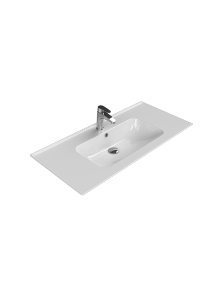 Etajerli Lavabo, Blue, 100x47 cm Etajerli Lavabo, Blue, 100x47 cm