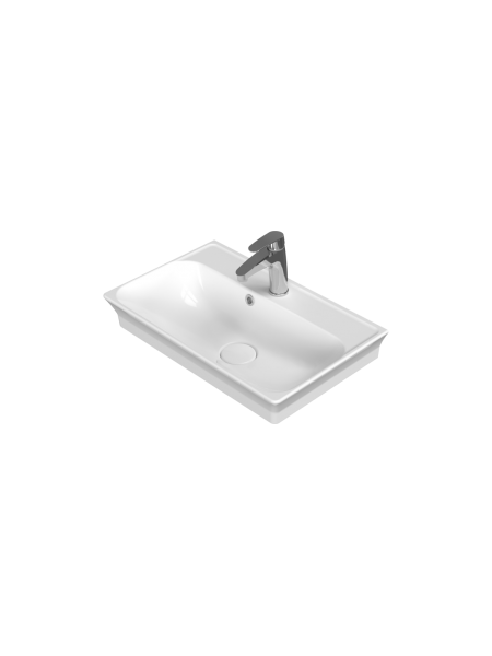 Etajerli Lavabo, Blue, 60x38 cm Etajerli Lavabo, Blue, 60x38 cm