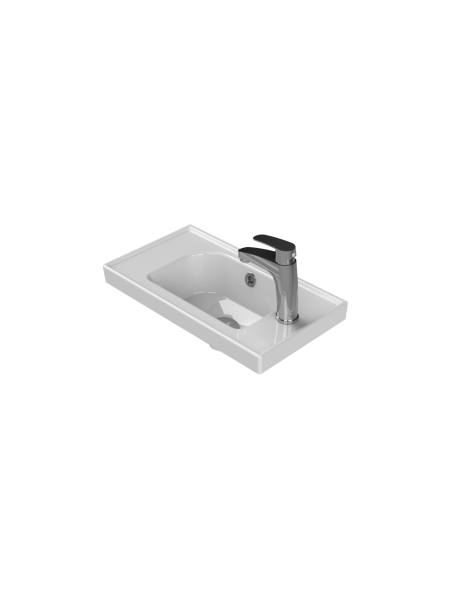 Etajerli Lavabo, Frame, 50x28 cm (Sağdan Batarya Delikli)