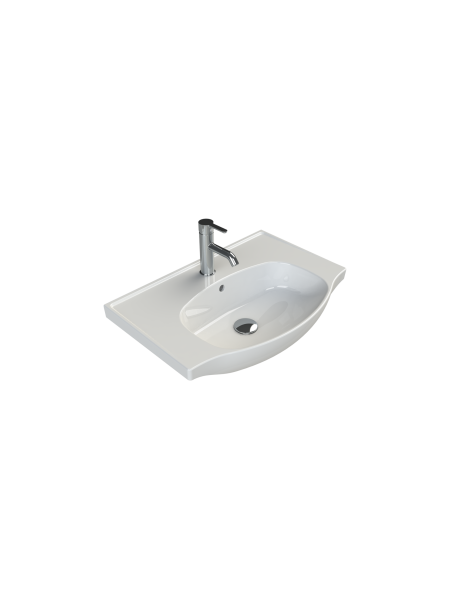 Etajerli Lavabo, Lila, 65x45 cm