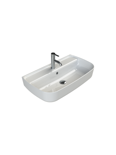 Tezgah Üstü Lavabo, Aqua 75x42 cm Tezgah Üstü Lavabo, Aqua 75x42 cm
