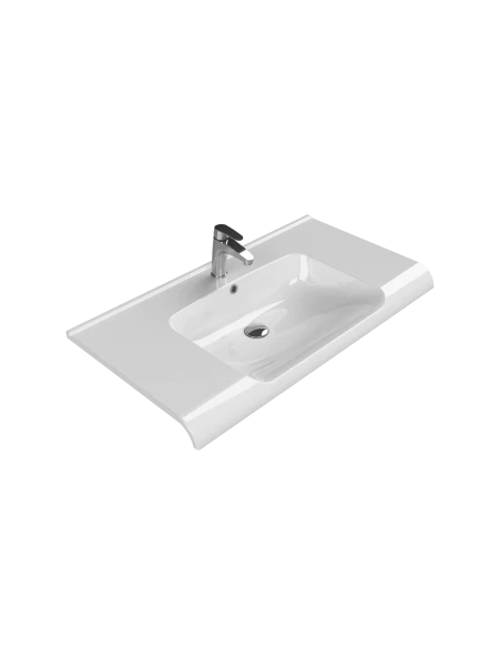 Turkuaz Cerestyle Etajerli Lavabo, Anova, 100x50 cm Seramik Lavabo Turkuaz Cerestyle Etajerli Lavabo, Anova, 100x50 cm Seramik Lavabo