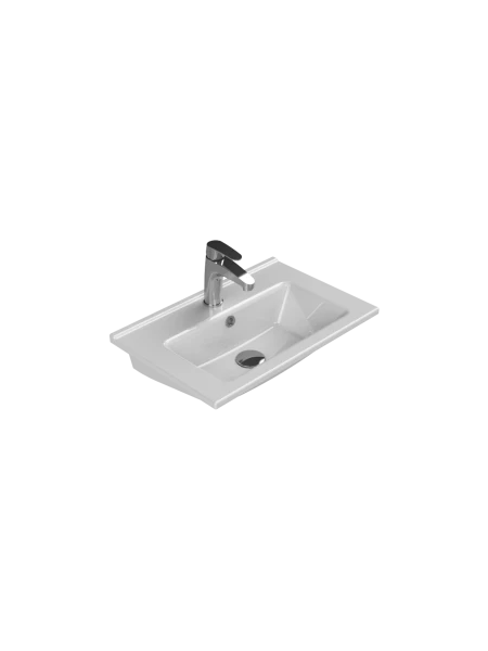 Turkuaz Cerestyle Etajerli Lavabo, Arte, 55x37 cm Seramik Lavabo Turkuaz Cerestyle Etajerli Lavabo, Arte, 55x37 cm Seramik Lavabo