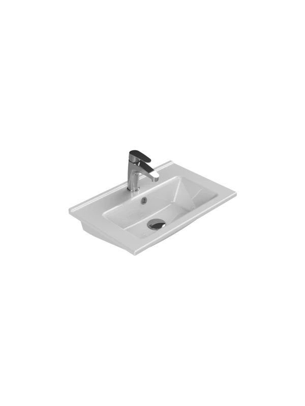 Turkuaz Cerestyle Etajerli Lavabo, Arte, 55x37 cm Seramik Lavabo Turkuaz Cerestyle Etajerli Lavabo, Arte, 55x37 cm Seramik Lavabo