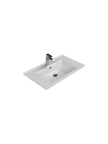 Turkuaz Cerestyle Etajerli Lavabo, Arte, 75x45 cm Seramik Lavabo Turkuaz Cerestyle Etajerli Lavabo, Arte, 75x45 cm Seramik Lavabo