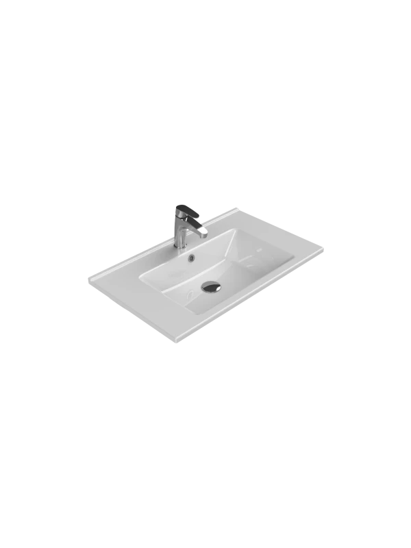 Turkuaz Cerestyle Etajerli Lavabo, Arte, 75x45 cm Seramik Lavabo Turkuaz Cerestyle Etajerli Lavabo, Arte, 75x45 cm Seramik Lavabo