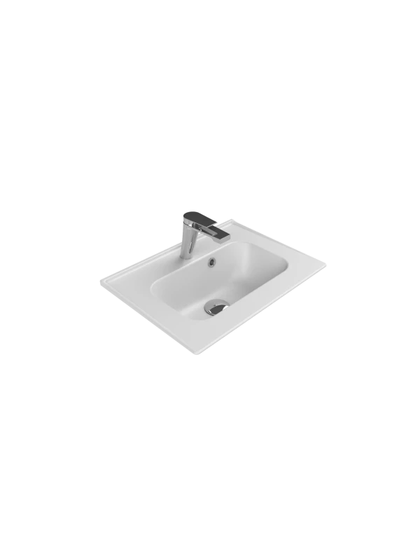 Turkuaz Cerestyle Etajerli Lavabo, Blue, 50x36 cm Seramik Lavabo Turkuaz Cerestyle Etajerli Lavabo, Blue, 50x36 cm Seramik Lavabo