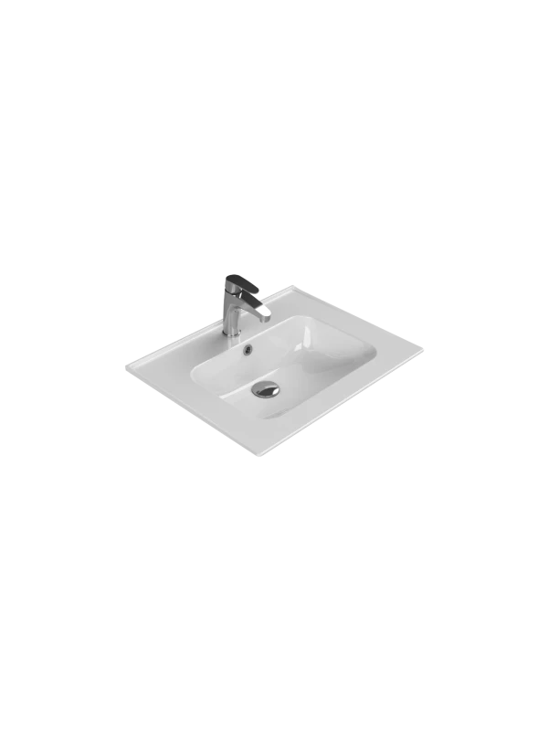 Turkuaz Cerestyle Etajerli Lavabo, Blue, 60x47 cm Seramik Lavabo Turkuaz Cerestyle Etajerli Lavabo, Blue, 60x47 cm Seramik Lavabo