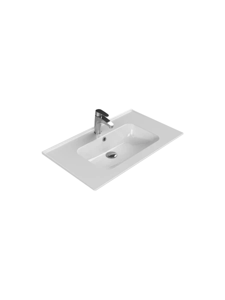Turkuaz Cerestyle Etajerli Lavabo, Blue, 80x47 cm Seramik Lavabo Turkuaz Cerestyle Etajerli Lavabo, Blue, 80x47 cm Seramik Lavabo
