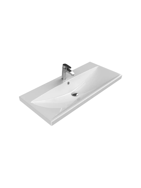 Turkuaz Cerestyle Etajerli Lavabo, Elite, 100x45 cm Seramik Lavabo