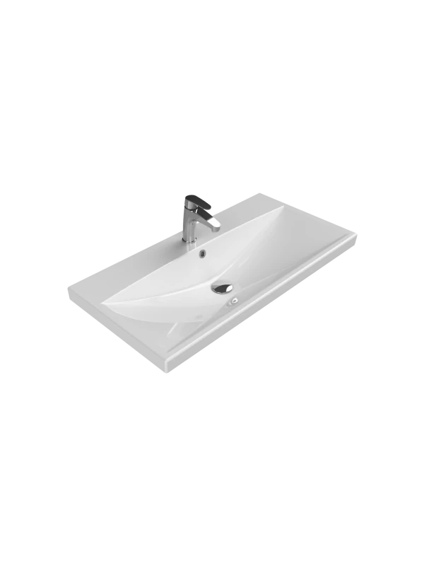 Turkuaz Cerestyle Etajerli Lavabo, Elite, 90x45 cm Seramik Lavabo Turkuaz Cerestyle Etajerli Lavabo, Elite, 90x45 cm Seramik Lavabo
