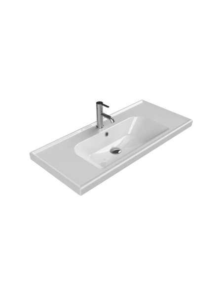 Turkuaz Cerestyle Etajerli Lavabo, Frame, 100x45 cm Seramik Lavabo Turkuaz Cerestyle Etajerli Lavabo, Frame, 100x45 cm Seramik Lavabo