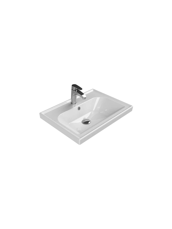 Turkuaz Cerestyle Etajerli Lavabo, Frame, 60x45 cm Seramik Lavabo Turkuaz Cerestyle Etajerli Lavabo, Frame, 60x45 cm Seramik Lavabo