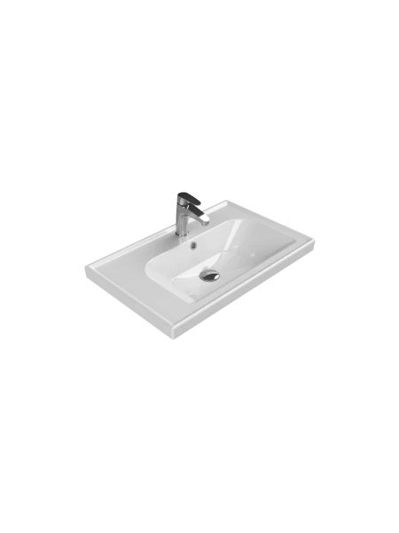 Turkuaz Cerestyle Etajerli Lavabo, Frame, 70x45 cm Seramik Lavabo