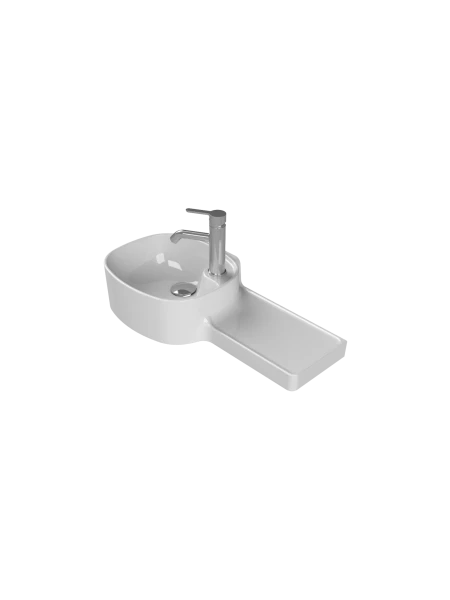 Turkuaz Cerestyle Etajerli Lavabo, Harmony, 65x32x20,5 cm Seramik Lavabo