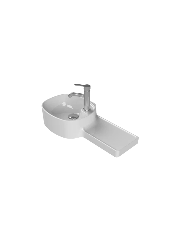Turkuaz Cerestyle Etajerli Lavabo, Harmony, 65x32x20,5 cm Seramik Lavabo Turkuaz Cerestyle Etajerli Lavabo, Harmony, 65x32x20,5 cm Seramik Lavabo