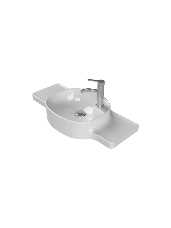 Turkuaz Cerestyle Etajerli Lavabo, Harmony, 80x37,5x26,4 cm Seramik Lavabo Turkuaz Cerestyle Etajerli Lavabo, Harmony, 80x37,5x26,4 cm Seramik Lavabo