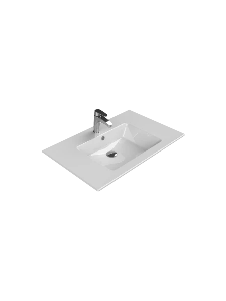 Turkuaz Cerestyle Etajerli Lavabo, İbiza, 81x51 cm Seramik Lavabo