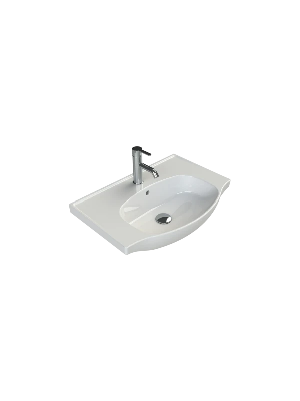 Turkuaz Cerestyle Etajerli Lavabo, Lila, 65x45 cm Seramik Lavabo Turkuaz Cerestyle Etajerli Lavabo, Lila, 65x45 cm Seramik Lavabo
