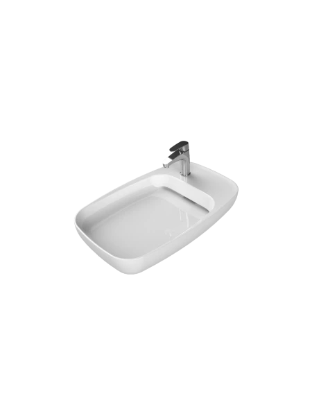 Turkuaz Cerestyle Tezgah Üstü Lavabo, Nova, 70x42 cm Seramik Lavabo