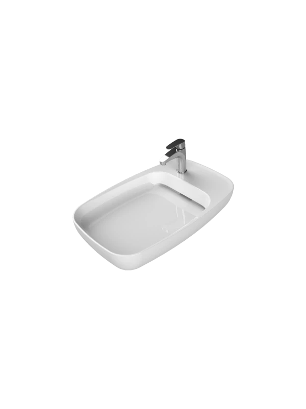 Turkuaz Cerestyle Tezgah Üstü Lavabo, Nova, 70x42 cm Seramik Lavabo Turkuaz Cerestyle Tezgah Üstü Lavabo, Nova, 70x42 cm Seramik Lavabo