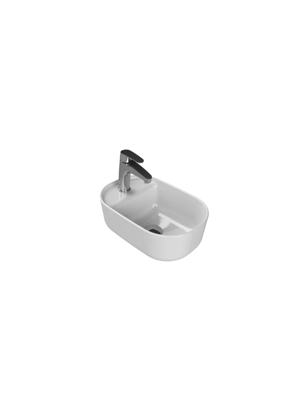 Turkuaz Cerestyle Tezgah Üstü Lavabo, Aqua, 42x28 cm Seramik Lavabo Turkuaz Cerestyle Tezgah Üstü Lavabo, Aqua, 42x28 cm Seramik Lavabo