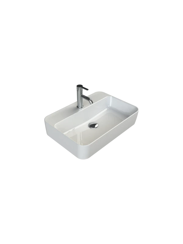 Turkuaz Cerestyle Tezgah &Uuml;st&uuml; Lavabo, Hera, 60x42 cm Seramik Lavabo