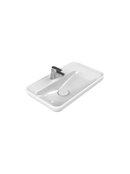 Turkuaz Cerestyle Tezgah Üstü Lavabo, Lal, 70x42 cm Seramik Lavabo