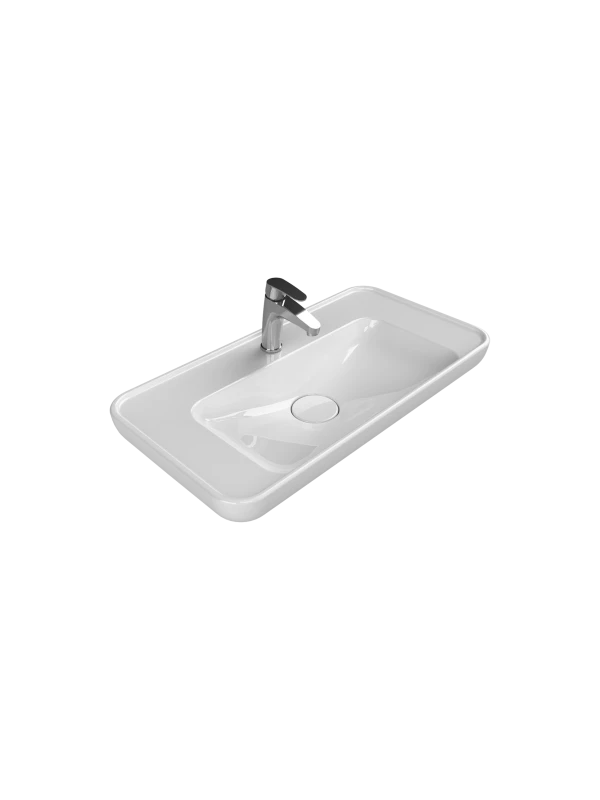 Turkuaz Cerestyle Tezgah Üstü Lavabo, Lal, 80x42 cm Seramik Lavabo Turkuaz Cerestyle Tezgah Üstü Lavabo, Lal, 80x42 cm Seramik Lavabo