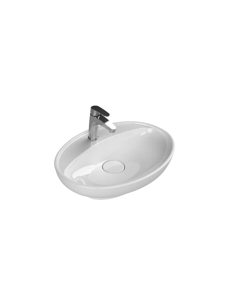 Turkuaz Cerestyle Tezgah Üstü Lavabo, Lal C, 60x45,5 cm Seramik Lavabo