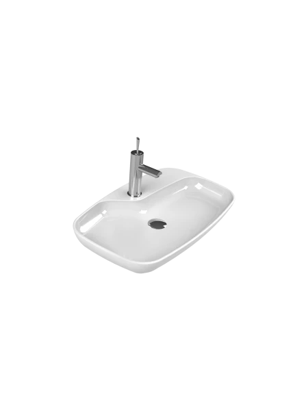 Turkuaz Cerestyle Tezgah Üstü Lavabo, Nova, 70x43 cm Seramik Lavabo