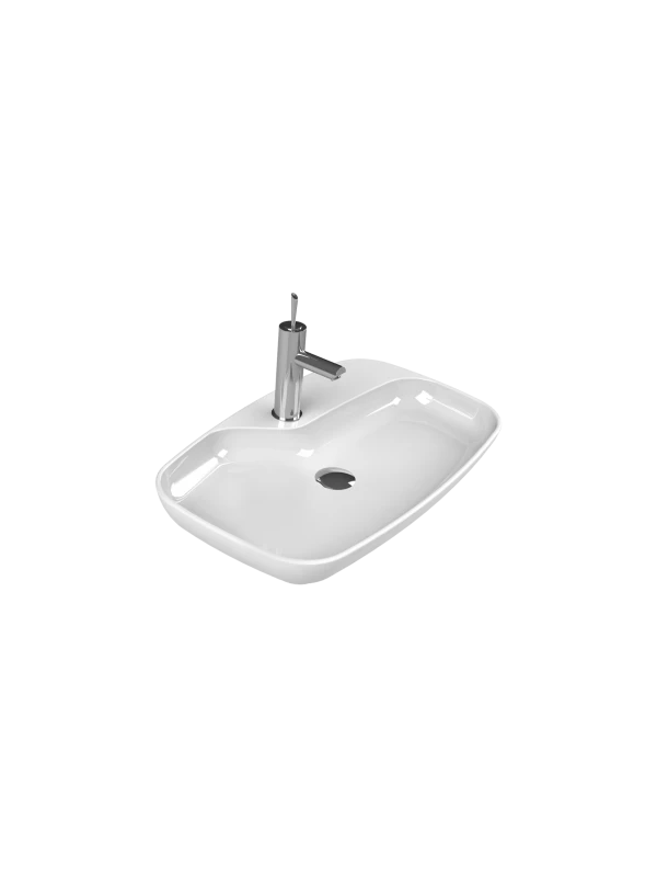 Turkuaz Cerestyle Tezgah Üstü Lavabo, Nova, 70x43 cm Seramik Lavabo Turkuaz Cerestyle Tezgah Üstü Lavabo, Nova, 70x43 cm Seramik Lavabo